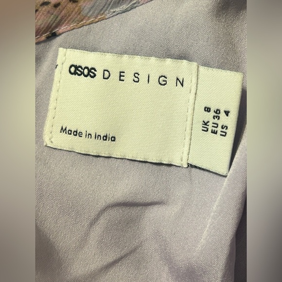 ASOS DESIGN Tall flutter.sleeve maxi dress with lace insert in blue burnout - Picture 11 of 12